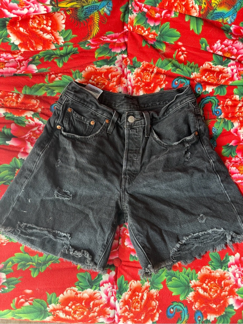 Levi's Distressed Denim Shorts